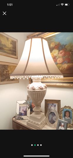 Antique Ceramic Lamps- Set Of 2