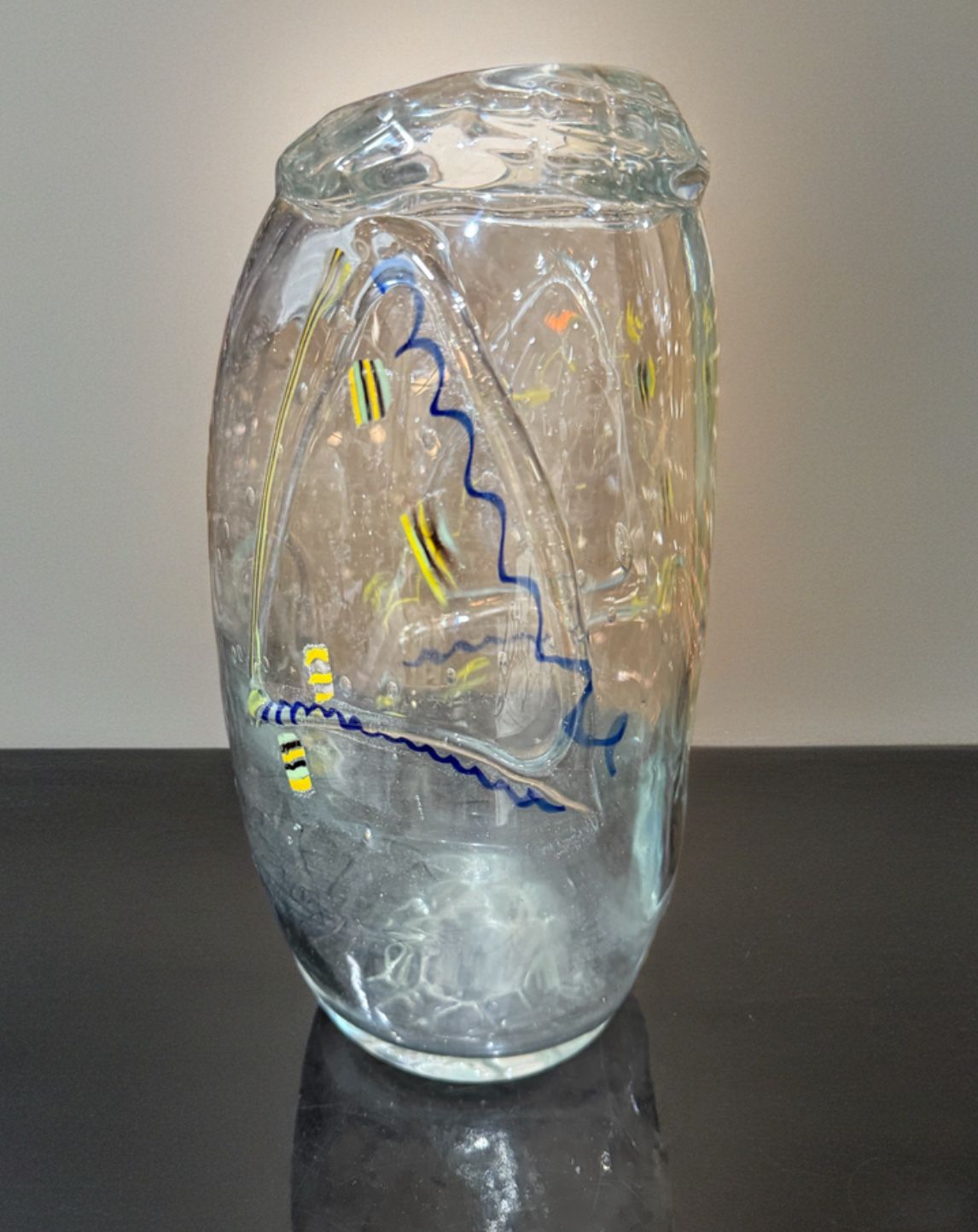 RALPH HARVEY ABSTRACT ART GLASS VASE