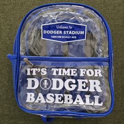 Custom "Vin Scully Los Angeles Baseball" Stadium Game Backpack. Stadium Approved 6 in X 10.5 in X 12 in. Perfect Size!!