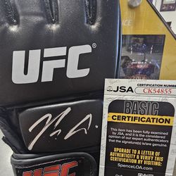 Nick Diaz SIGNED (JSA COA) UFC Glove autographed MMA
