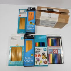 Mixed School Pencil and Colored Pencil Lot – 240 Pieces Bulk Bundle