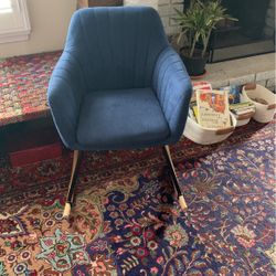 Blue Rocking Chair 