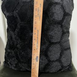 Black Throw Pillow 15”