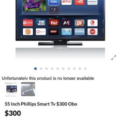 55 Inch Smart Tv $250 Obo 