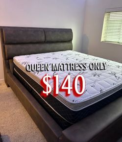 New queen mattress only $140