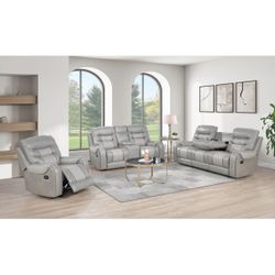 Phoenix Reclinables 3pc Grey 🚛😱🚗😜