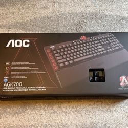 SEALED Aoc AGK700 Rgb Gaming Keyboard With Cherry Mx Blue