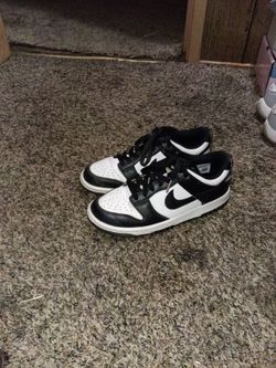 Nike Dunk Low Black and White Sneakers size 5.5y
