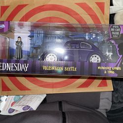 Diecast Wednesday, Addams, Volkswagen beetle