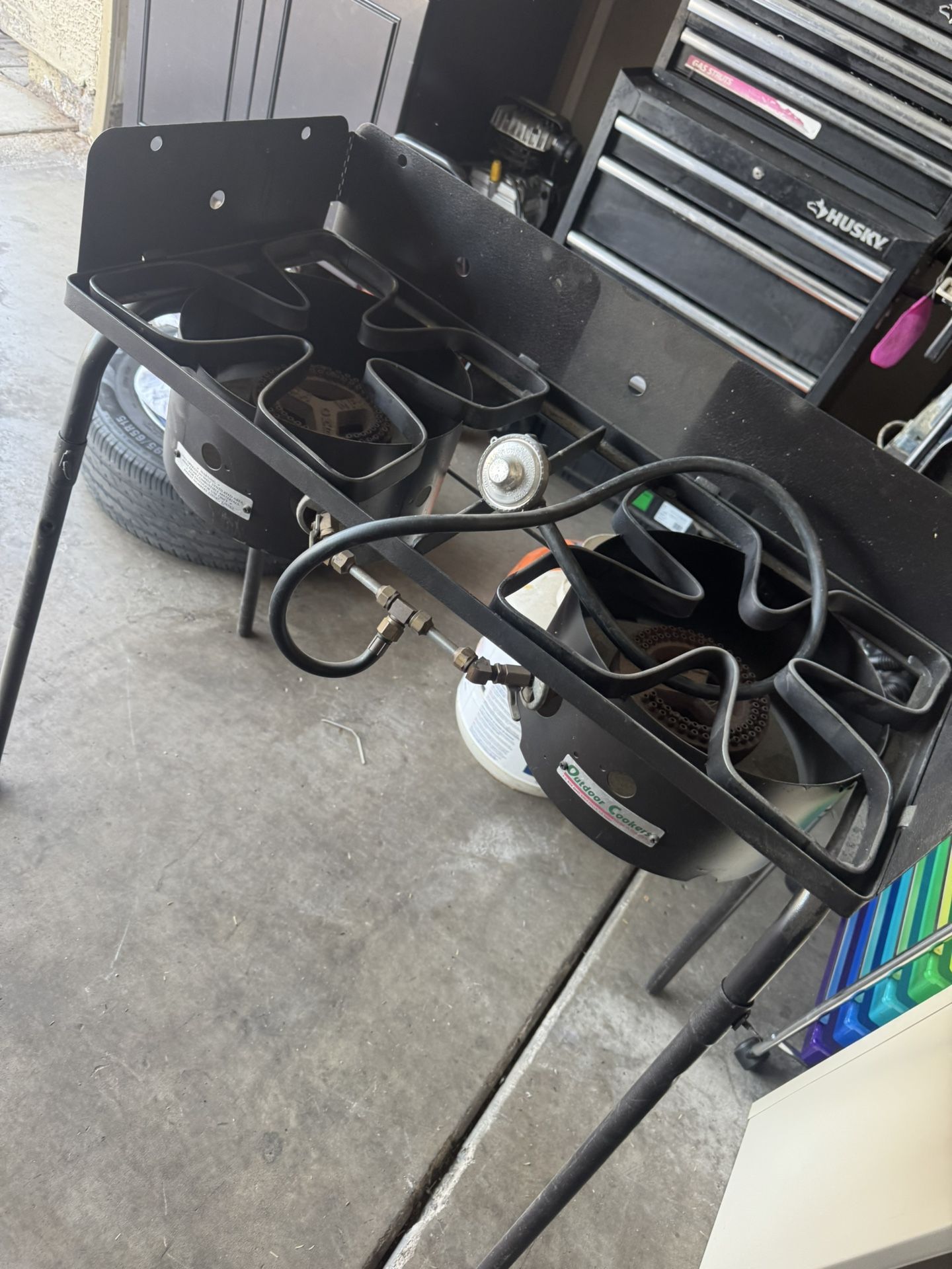 New 2 Burner Camping Grill $100 OBO Gilbert And Ray Rd. Check All Pics And Offers.