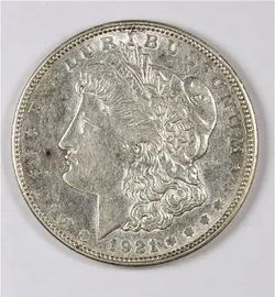 1921-D MORGAN SILVER DOLLAR