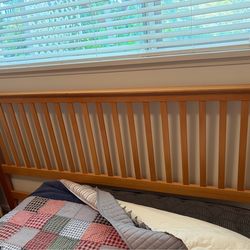 King size mission style bed frame