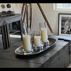 Oval Plates And Candles