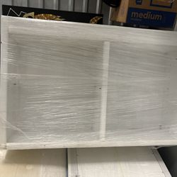 White 4 Shelf Wood Cabinet