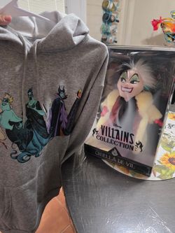 Disney Villians Doll And Hoodie Set 