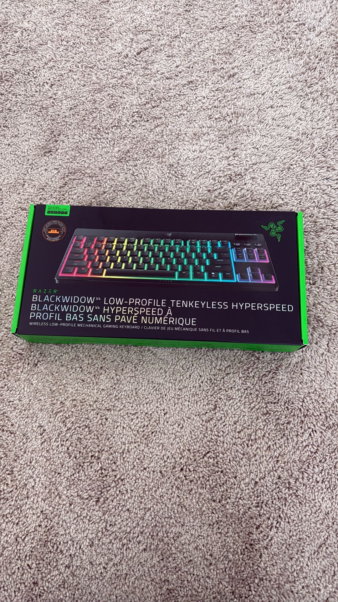 Razer Blackwidow V4 Low profile TKL Keyboard