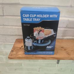 Car Cup Holder With Table Tray
