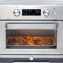 GE Digital Air Fryer Toaster Oven   Accessory Set | Convection Toaster with 8 Cook Modes | Large Capacity Oven - Fits 12" Pizza | Countertop Kitchen E