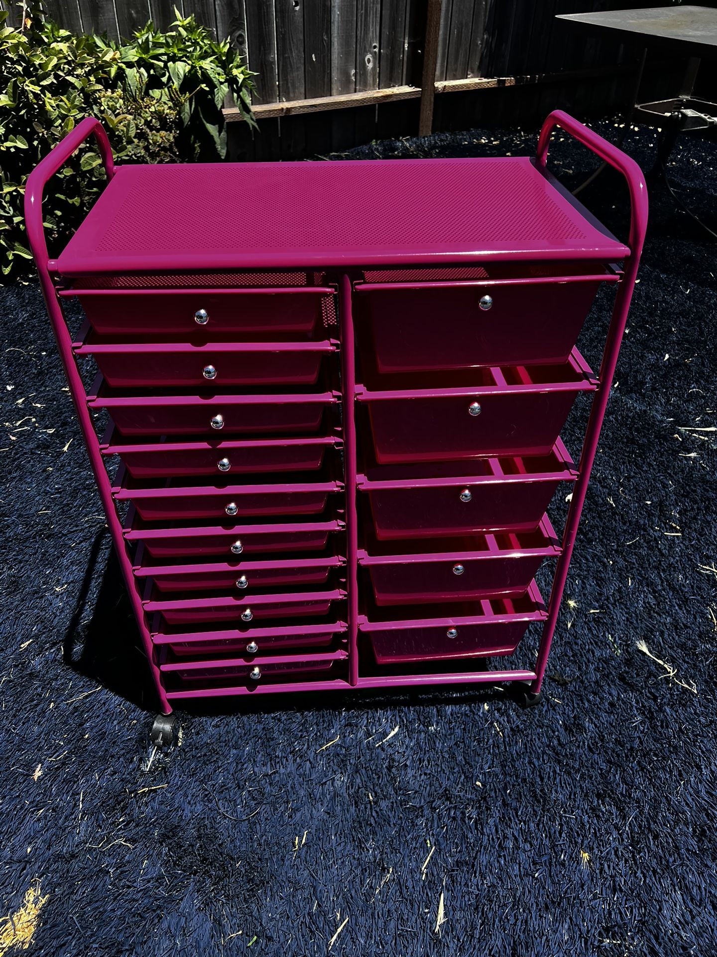 15-Drawer Rolling Storage Cart,