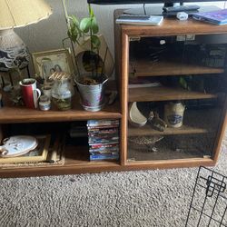 Solid Wood Entertainment Center 