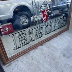 Becks Beer Mirror