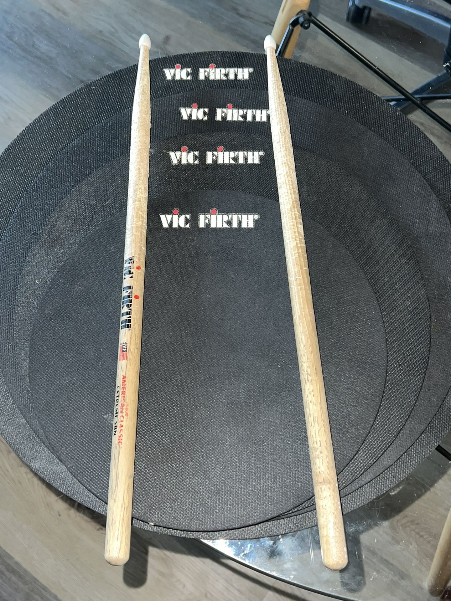 Drum Pads , Sticks Included.