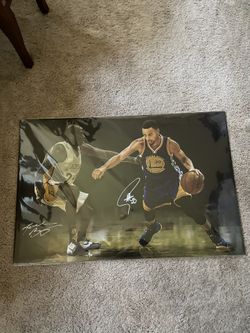 36x25 Steph Curry Vs Kobe Bryant Poster
