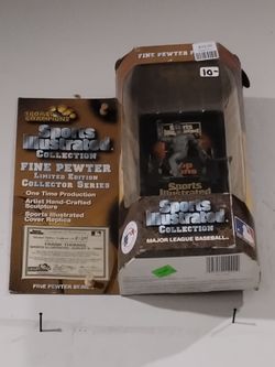 Frank Thomas Major League Baseball fine pewter figurine from the Sports Illustrated Collection Limited Edition Collector Series, complete with its cer