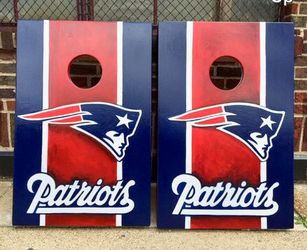 Patriots corn hole boards