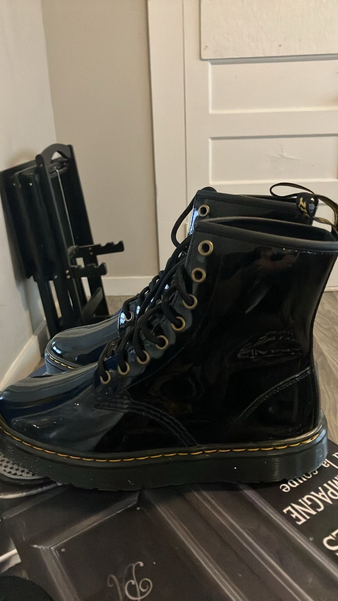 Doc Martens Size 8 Ladies Black Patent Leather