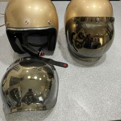 Boutwell Bonanza XL And Small Helmets With Face Shield