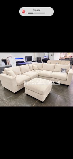 SECTIONAL CORDUROY SET