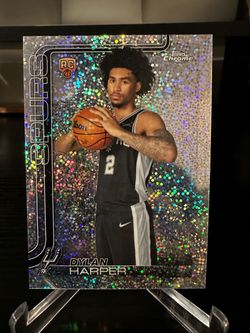 2025-26 Topps Chrome Update Dylan Harper #152 Image Variation Speckle RC SSP
