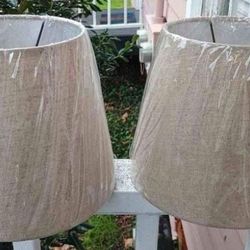 Natural Lamp Shades (2 Available) Still Sealed 7"H x 8"W *5.00 Each* Home Decor