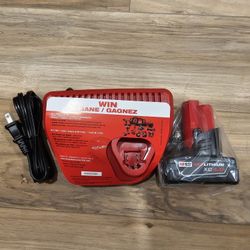 M12 4.0 Battery & Charger (New)