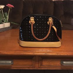 Black Patent Purse Leather