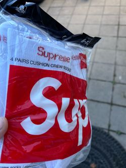 white supreme socks
