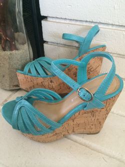 New Teal spring wedges