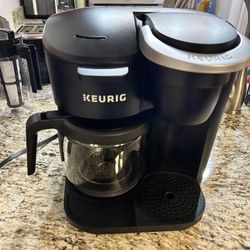 Keurig K-Duo Essentials Black Single-Serve K-Cup Pod Coffee Maker