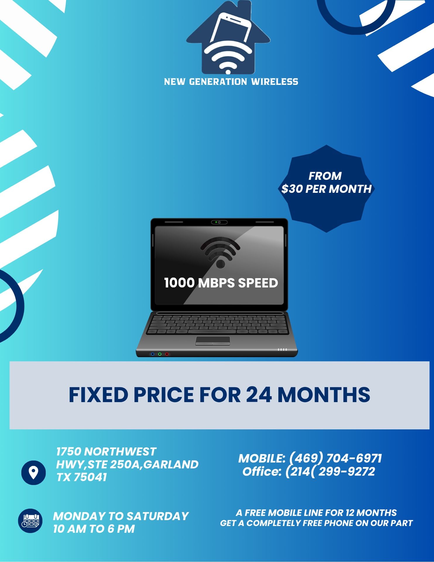 high-speed, low-cost internet