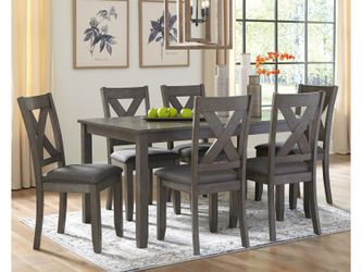 Dinning Table With 8 Padded Chairs Purchased From Nebraska