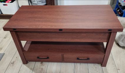 Mahogany Multi-Function Coffee Table EUC