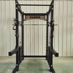 New Half Rack Functional Trainer W/ Smith Machine Combo Rack |  400lb Weight Stacks | Attachments Included | FREE DELIVERY | FINANCING AVAILABLE | 