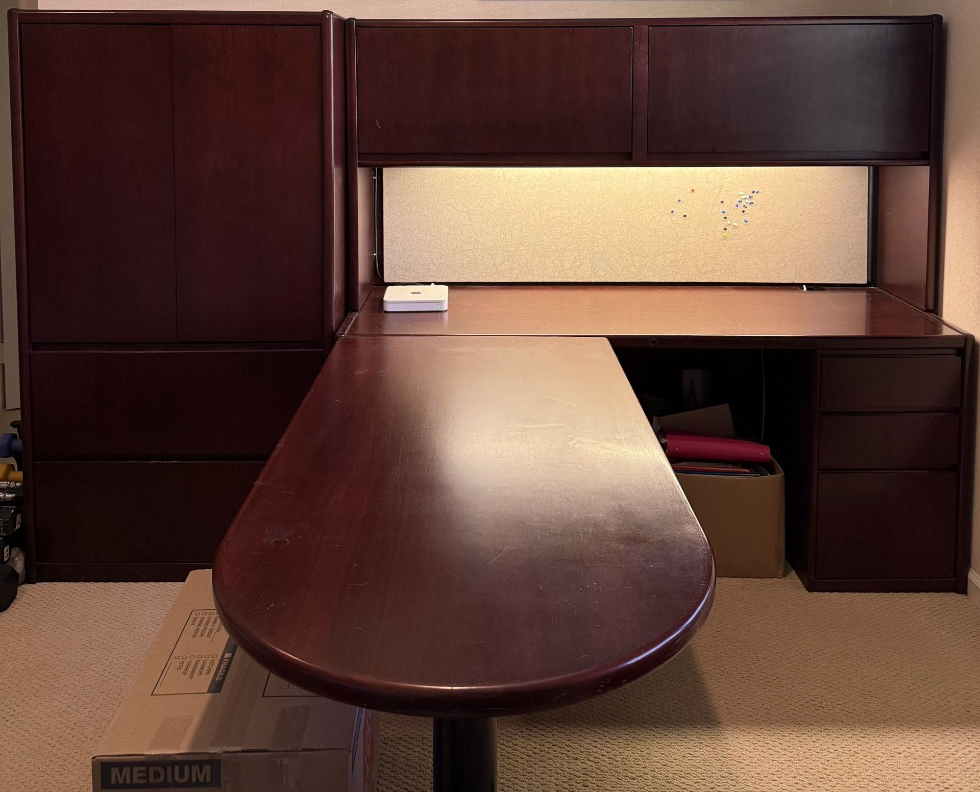 Steelcase Mahogany Office Furniture