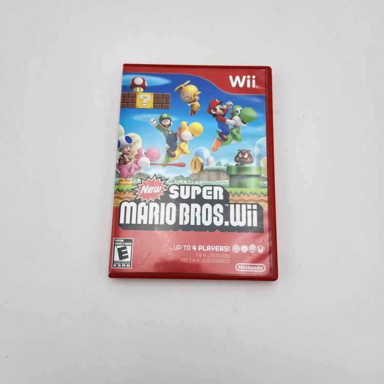New Super Mario Bros Wii With Case And Original Booklet! (Nintendo Wii 2009)