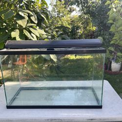29 gallon fish tank/ 29 gallon fish tank with lid and light