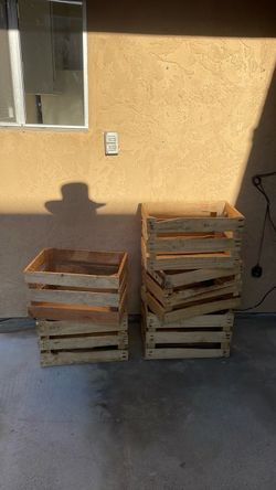 Wooden crates —-great for fall parties, decorations