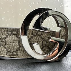 GG Supreme Gucci Belt w G buckle