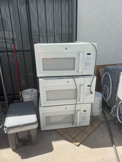 GE hanging microwave