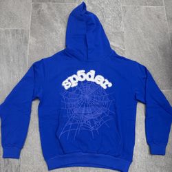 Sp5der Hoodie Dark Blue